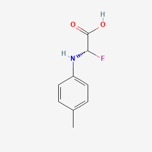 molecular formula C9H10FNO2 B11908213 (S)-2-Fluoro-2-(p-tolylamino)acetic acid 