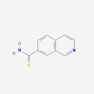 molecular formula C10H8N2S B11908215 Isoquinoline-7-carbothioamide 