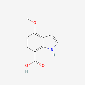 molecular formula C10H9NO3 B11908221 4-methoxy-1H-indole-7-carboxylic acid 