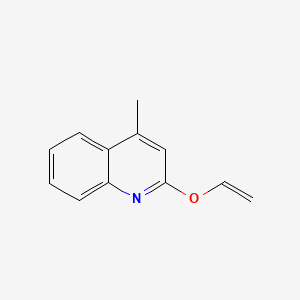 molecular formula C12H11NO B11908229 4-Methyl-2-(vinyloxy)quinoline CAS No. 34672-78-1