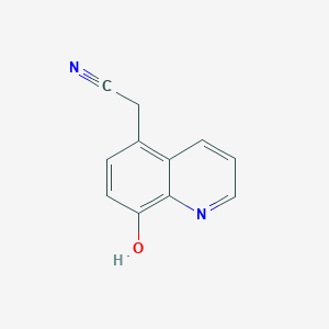 molecular formula C11H8N2O B11908286 2-(8-Hydroxyquinolin-5-yl)acetonitrile 