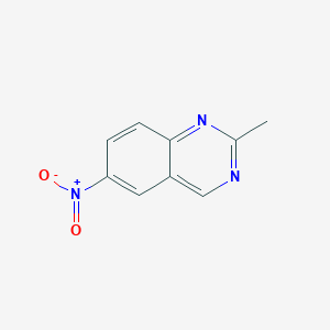 molecular formula C9H7N3O2 B11908295 2-Methyl-6-nitroquinazoline 