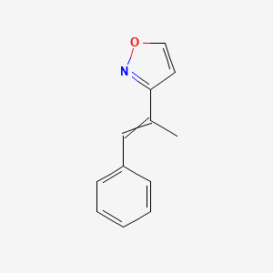 molecular formula C12H11NO B11908328 3-(1-Phenylprop-1-en-2-yl)-1,2-oxazole 