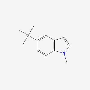 molecular formula C13H17N B11908330 5-(tert-Butyl)-1-methyl-1H-indole 