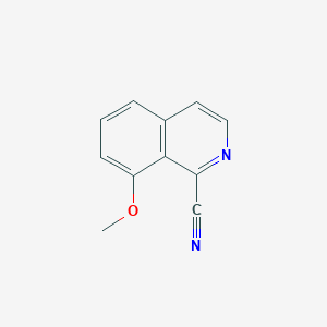molecular formula C11H8N2O B11908336 8-Methoxyisoquinoline-1-carbonitrile 