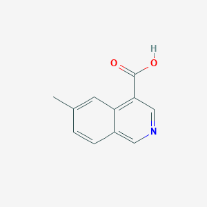 molecular formula C11H9NO2 B11908359 6-Methylisoquinoline-4-carboxylic acid 