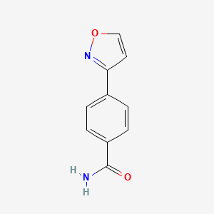 molecular formula C10H8N2O2 B11908369 4-(Isoxazol-3-yl)benzamide 