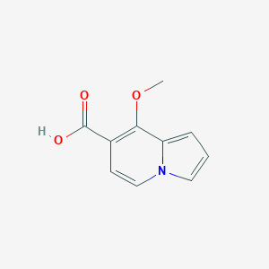 molecular formula C10H9NO3 B11908389 8-Methoxyindolizine-7-carboxylic acid 