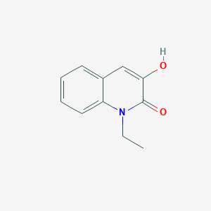 molecular formula C11H11NO2 B11908418 1-Ethyl-3-hydroxyquinolin-2(1H)-one 