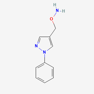 molecular formula C10H11N3O B11908419 O-((1-Phenyl-1H-pyrazol-4-yl)methyl)hydroxylamine 