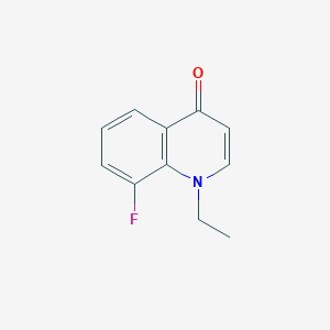 molecular formula C11H10FNO B11908450 1-Ethyl-8-fluoroquinolin-4(1H)-one 