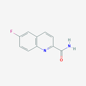molecular formula C10H7FN2O B11908498 6-Fluoroquinoline-2-carboxamide CAS No. 1266802-22-5