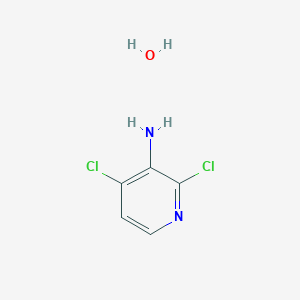 molecular formula C5H6Cl2N2O B11908508 2,4-Dichloropyridin-3-amine hydrate 
