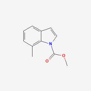 molecular formula C11H11NO2 B11908533 Methyl 7-methyl-1H-indole-1-carboxylate 