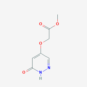 molecular formula C7H8N2O4 B11908560 Methyl 2-((6-oxo-1,6-dihydropyridazin-4-yl)oxy)acetate CAS No. 1346697-91-3