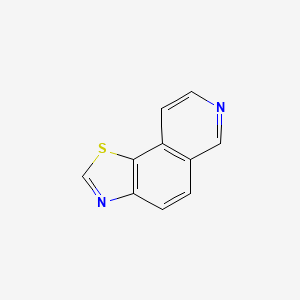 molecular formula C10H6N2S B11908580 Thiazolo[5,4-f]isoquinoline CAS No. 35317-88-5