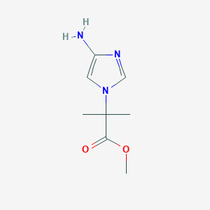 molecular formula C8H13N3O2 B11908599 Methyl 2-(4-amino-1H-imidazol-1-yl)-2-methylpropanoate 