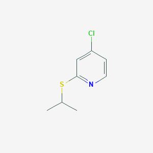 molecular formula C8H10ClNS B11908601 4-Chloro-2-(isopropylthio)pyridine CAS No. 1346707-22-9