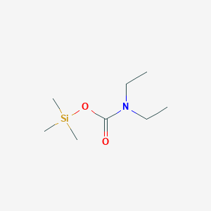 molecular formula C8H19NO2Si B11908618 Trimethylsilyl diethylcarbamate CAS No. 18279-61-3