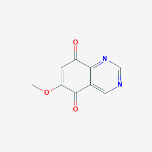 molecular formula C9H6N2O3 B11908621 6-Methoxyquinazoline-5,8-dione CAS No. 87039-50-7