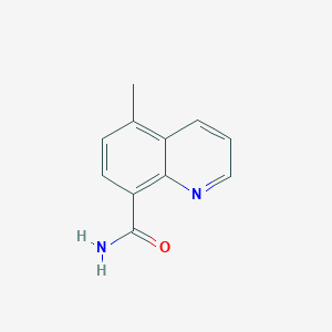 molecular formula C11H10N2O B11908622 5-Methylquinoline-8-carboxamide 