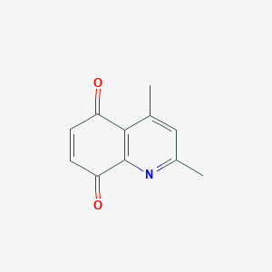 molecular formula C11H9NO2 B11908628 2,4-Dimethylquinoline-5,8-dione CAS No. 52824-08-5