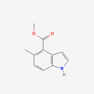 molecular formula C11H11NO2 B11908657 Methyl 5-methyl-1H-indole-4-carboxylate 