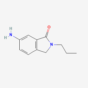 molecular formula C11H14N2O B11908681 6-Amino-2-propylisoindolin-1-one 