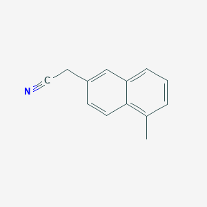 molecular formula C13H11N B11908698 1-Methylnaphthalene-6-acetonitrile 