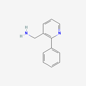 molecular formula C12H12N2 B11908712 (2-Phenylpyridin-3-yl)methanamine 