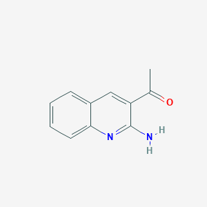 molecular formula C11H10N2O B11908719 1-(2-Aminoquinolin-3-YL)ethanone 