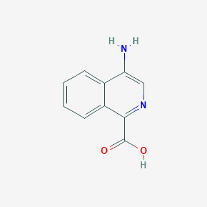 molecular formula C10H8N2O2 B11908723 4-Aminoisoquinoline-1-carboxylic acid CAS No. 1260875-57-7