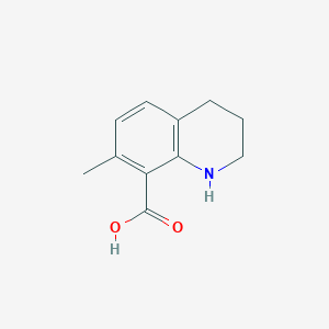 molecular formula C11H13NO2 B11908742 7-Methyl-1,2,3,4-tetrahydroquinoline-8-carboxylic acid 