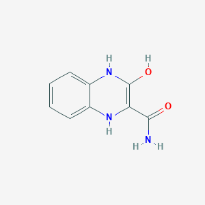 molecular formula C9H9N3O2 B11908816 3-Hydroxy-1,4-dihydroquinoxaline-2-carboxamide CAS No. 90349-36-3