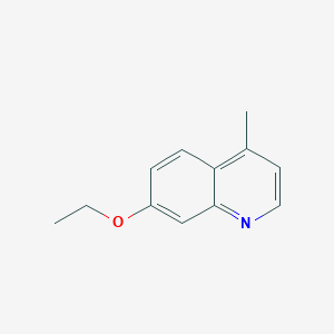 molecular formula C12H13NO B11908869 7-Ethoxy-4-methylquinoline 