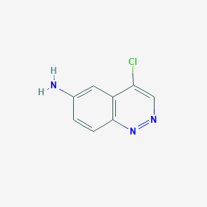 molecular formula C8H6ClN3 B11908878 4-Chlorocinnolin-6-amine 