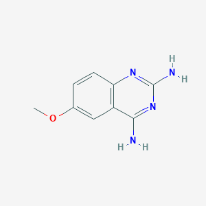 molecular formula C9H10N4O B11908994 6-Methoxyquinazoline-2,4-diamine CAS No. 141400-11-5