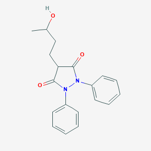 molecular formula C19H20N2O3 B119090 1,2-二苯基-3,5-二氧代-4-(3-羟基丁基)吡唑啉 CAS No. 568-76-3
