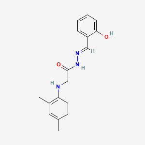 molecular formula C17H19N3O2 B1190902 2-(2,4-dimethylanilino)-N'-(2-hydroxybenzylidene)acetohydrazide 