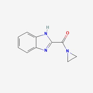 molecular formula C10H9N3O B11909022 (Aziridin-1-yl)(1H-benzimidazol-2-yl)methanone CAS No. 384807-06-1