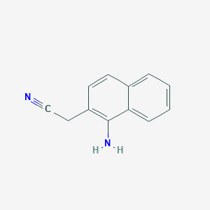 molecular formula C12H10N2 B11909057 1-Aminonaphthalene-2-acetonitrile 