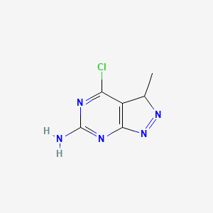 molecular formula C6H6ClN5 B11909063 4-Chloro-3-methyl-3H-pyrazolo[3,4-d]pyrimidin-6-amine CAS No. 848697-06-3