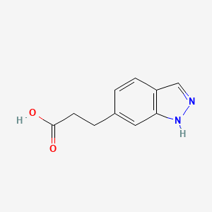 molecular formula C10H10N2O2 B11909097 3-(1H-Indazol-6-YL)propanoic acid CAS No. 885271-23-8