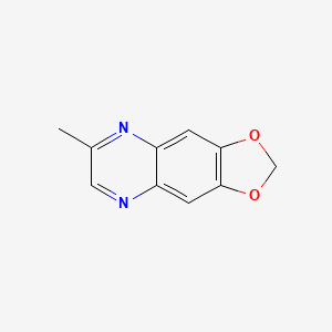 molecular formula C10H8N2O2 B11909104 6-Methyl-[1,3]dioxolo[4,5-g]quinoxaline CAS No. 66353-97-7