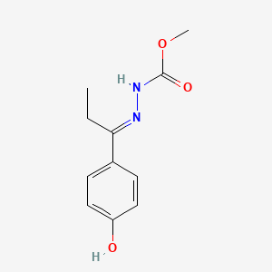 molecular formula C11H14N2O3 B1190912 Methyl 2-[1-(4-hydroxyphenyl)propylidene]hydrazinecarboxylate 