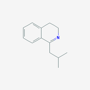 molecular formula C13H17N B11909154 1-(2-Methylpropyl)-3,4-dihydroisoquinoline CAS No. 100608-37-5