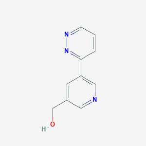 molecular formula C10H9N3O B11909227 (5-(Pyridazin-3-yl)pyridin-3-yl)methanol CAS No. 1346687-42-0