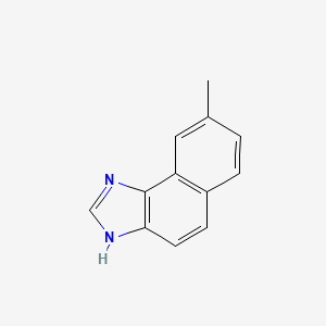 molecular formula C12H10N2 B11909277 8-Methyl-1H-naphtho[1,2-d]imidazole 