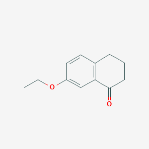 molecular formula C12H14O2 B11909311 1(2H)-Naphthalenone, 7-ethoxy-3,4-dihydro- 
