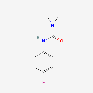 molecular formula C9H9FN2O B11909344 N-(4-fluorophenyl)aziridine-1-carboxamide CAS No. 15460-49-8